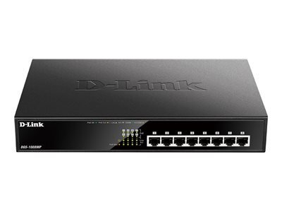 D-Link DGS 1008MP - commutateur - 8 ports - non gr - Montable sur rack