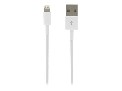 DLH - Cble Apple Lightning 1 m couleur blanc