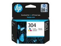 HP 304 - couleur (cyan, magenta, jaune) - original - cartouche d'encre