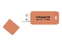INTEGRAL  128 Go Neon Orange USB 3.0 Cl&eacute; &agrave; m&eacute;moire rapide