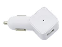 Muvit - spring chargeur voiture 1USB 1a blanc