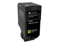 Lexmark - a rendement eleve - jaune - originale - cartouche de toner - LCCP, Entreprise Lexmark