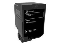 Lexmark - a rendement eleve - noir - originale - cartouche de toner - LCCP, LRP, Entreprise Lexmark