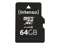 Intenso Carte mémoire flash adaptateur microSDXC vers SD inclus e Class 10 microSDXC