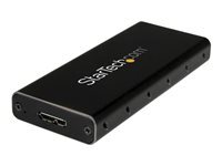StarTech.com Boîtier USB 3.1 pour SSD M.2 SATA avec câble USB-C - Aluminium Gris - vue 2