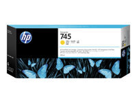 HP 745 - haute capacit - jaune - original - DesignJet - cartouche d'encre