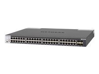 NETGEAR M4300 48X Commutateur C3 Géré 48 x 10 Gigabit Ethernet + 4 x 10 Gigabit SFP+ partagés flux d'air de 'avant vers 'arrière Montable sur rack - vue 2