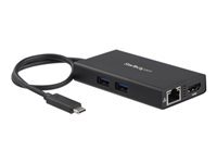 StarTech.com Adaptateur multiport USB Type-C pour ordinateur portable - Power Delivery - HDMI 4K - GbE - USB 3.0 (DKT30CHPD) - adaptateur video - HDMI / USB - Conformite TAA - 9.6 cm