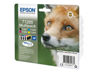 Epson T1285 Multipack - pack de 4 - noir, jaune, cyan, magenta - original - cartouche d'encre