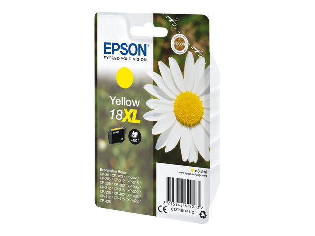 Epson 18XL - XL - jaune - originale - cartouche d\'encre