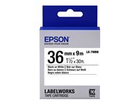 Epson LabelWorks LK-7WBN - Ruban d'étiquettes - Noir sur Blanc - 36 mm x 9 m - vue 1