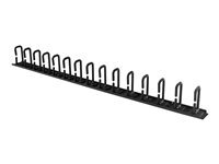 StarTech.com Panneau De Gestion De Cables 0U De 91 Cm Pour Rack Guide-Cables Avec Anneaux Organisateur Pour Cables (Cmver20ud) Kit De Gestion Des Cables A Anneaux En D 20U Taille 20 Noir de Inmac Wstore