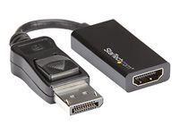 StarTech.com Adaptateur DisplayPort vers HDMI - Convertisseur DP vers HDMI - M/F - Ultra HD 4K 60 Hz - Noir (DP2HD4K60S) - convertisseur video