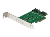 StarTech.com Adaptateur SSD M.2 NGFF à 3 ports - STARTECH - PCIe 3.0 - SATA III et NVMe