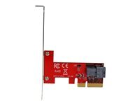 StarTech.com Adaptateur PCI Express x4 vers SFF-8643 pour SSD U.2 PCIe NVMe - Carte d'extension pour SSD U.2 NVMe via slot PCI Express - adaptateur d'interface - SAS 12Gb/s - PCIe x4