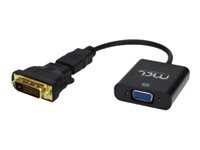 Mcl CG-289C câble vidéo et adaptateur 0,25 m DVI-D VGA (D-Sub) Noir - vue 1