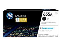 HP 655A - noir - original - LaserJet - cartouche de toner (CF450A)