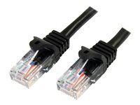 StarTech.com Cable Reseau Cat5e Utp Sans Crochet 50 Cm Cordon Ethernet Rj45 Anti-Accroc Cable Patch Cordon De Raccordement 50 Cm Taille 5 Noir de Inmac Wstore