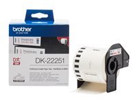 Brother DK22251 - papier continu pour etiquette - 1 rouleau(x) - Rouleau (6,2 cm x 15,24 m)