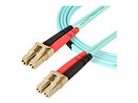 Startech.com Turquoise Câble Fibre Optique Multimode 5M Lc/Upc À Lc/Upc Om4, 50/125 - Câble Réseau - Lc Multi-Mode (M) Pour Lc Multi-Mode (M) - 5 M - Fibre Optique - Duplex - Image 3