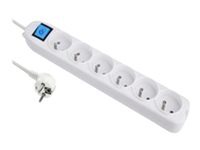 DLH - multiprise 6 prises avec interrupteur
