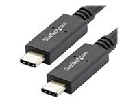 StarTech.com Cable Usb-C Vers Usb-C Avec Power Delivery (5A) De 1 M/M Usb 3.1 Gen 2 (10 Gb/S) Certifie Cordon Usb Type C Cable Usb De Type-C 24 Pin Usb-C Pour 24 Pin Usb-C 1 Taille 5 Noir de Inmac Wstore