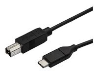 StarTech.com Cable Usb C 3 Usb-C Vers Usb-B Cable Imprimante Usb 2.0 Cordon Usb Type-C Cable Imprimante Usb C Cable Usb De Type-C 24 Pin Usb-C Pour Usb Type B 3 3M Noir de Inmac Wstore