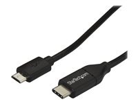 StarTech.com Cable Usb-C Vers Micro Usb De 2 Cordon Usb Type-C Vers Micro-B Cable De Charge Compatible Thunderbolt 3 M/M Usb 2.0 Cable Usb De Type-C 24 Pin Usb-C Pour Micro-Usb De Type B 2 2M Noir de Inmac Wstore