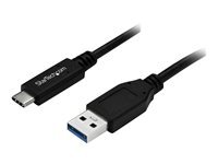StarTech.com Cable Usb-A Vers Usb-C De 1 Cordon Usb A Vers Usb C Usb Type C M/M Usb 3.0 (5 Gb/S) Cable Usb Usb Pour 24 Pin Usb-C 1 1M Noir de Inmac Wstore