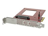 StarTech.com Adaptateur Pcie U.2 Pci Express X4 Pour Ssd U.2 Nvme De 2,5 Convertisseur Sff-8639 Vers Pcie Ssd Pcie Adaptateur D'interface Ultra M.2 Card Pcie X4 Taille 3.0 Rouge de Inmac Wstore
