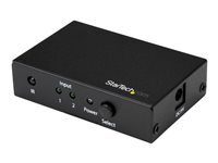 StarTech.com Switch HDMI - 2 ports - Commutateur HDMI 2x1 - Ultra HD 4K 60 Hz - commutateur video/audio - 2 ports