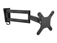 StarTech.com Bras d'ecran a montage mural - Double pivot - Support mural pour moniteur plat a fixation VESA jusqu'a 27 15 kg kit de montage - bras reglable - pour ecran LCD - noir