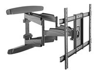 Startech.com Noir Support Mural Pour Télévision À Écran Plat De 32" À 70" 45 Kg - Multidirectionnel - Acier Robuste - Pour Tv Lcd / Led - Kit De Montage (Support Mural, Clé, 2 Crochets Verticaux, 2 Crochets Horizontaux) - Pour Tv - Plastique, Acier - Noi - Image 3