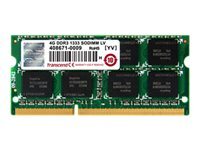 Transcend Industrial Grade - DDR3 - module - 8 Go - SO DIMM 204 broches - 1600 MHz / PC3-12800 - mmoire sans tampon