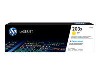 HP 203X -  rendement lev - jaune - original - LaserJet - cartouche de toner (CF542X)