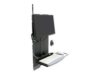 Ergotron kit de montage - profil bas - pour cran LCD/clavier/souris - zone  fort trafic - noir