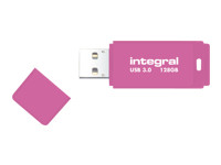 Cle USB 3.0 Integral Neon 128Go Rose