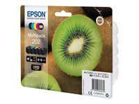 Epson Multipack 202 - pack de 5 - noir, jaune, cyan, magenta, photo noire - original - cartouche d'encre