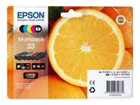 Epson 33 Multipack - pack de 5 - noir, jaune, cyan, magenta, photo noire - original - cartouche d'encre