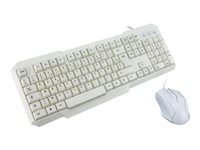 MCL Samar Ack-2012/B Ensemble Clavier Et Souris Azerty Europe Peripherique D'entree Blanc de Inmac Wstore