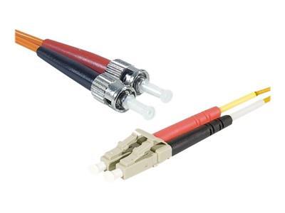 Jarretire optique duplex HD multi OM1 62,5/125 LC-UPC/ST-UPC orange - 2 m