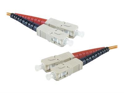 Jarretire optique duplex HD multi OM1 62,5/125 SC-UPC/SC-UPC orange - 2 m