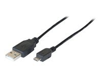 Cordon eco USB 2.0 A / MICRO B noir - 0,5 m