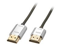 Lindy CROMO Slim High Speed HDMI Cable with Ethernet - cable HDMI avec Ethernet - 3 m
