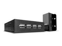 LINDY USB 2.0 4 Port CAT.5/6 Extender With Power Over CAT.5/6 - cable de rallonge USB - USB 2.0