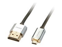 Lindy CROMO Slim High Speed HDMI to micro HDMI Cable with Ethernet - cable HDMI avec Ethernet - 2 m