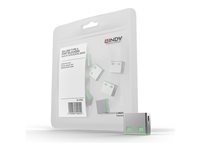 Lindy 40461 Bloqueur De Port Usb Type-a Vert Acrylonitrile-butadiène-styrène (abs) 10 Pièce(s)