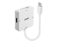 Lindy Mini DisplayPort 1.2 to HDMI, VGA  DVI-D Active Adapter Converter - convertisseur video