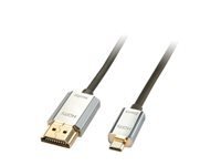 Lindy CROMO Slim High Speed HDMI to micro HDMI Cable with Ethernet - cble HDMI avec Ethernet - 3 m