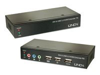 LINDY Cat.5 KVM Extender Classic - rallonge ecran-clavier-souris/USB